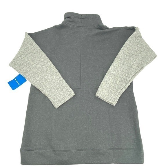 NEW Columbia Sunday Summit Oversized Grey Funnel Neck Women’s Sweatshirt Size L - Picture 10 of 16